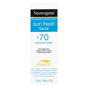 Protector Solar Sun Fresh Facial Fps 70 Neutrogena Tubo x 40 g