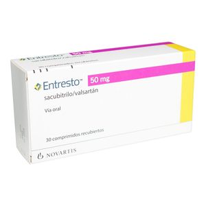 Entresto 50 Mg Novartis Caja X 30 Comprimidos Recubiertos.