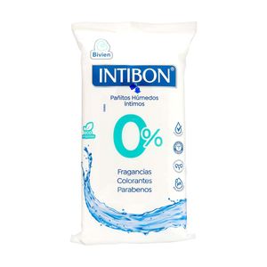 Pañitos Húmedos Íntimos 0% Intibon Paquete x 42 uds