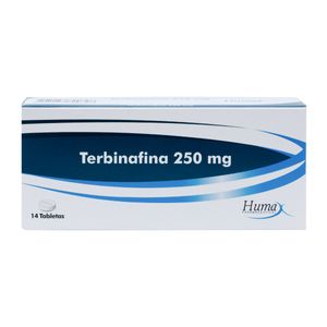 Terbinafina 250 Mg Humax Caja X 14 Tabletas Recubiertas.