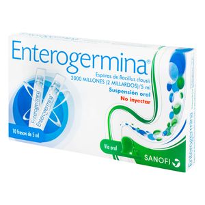 Suspensión Oral enterogermina 5 mL Sanofi Caja x 10 Frascos