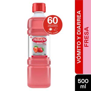 Solución Electrolítica Pedialyte Max con Zinc 60 Fresa Frasco x 500 mL