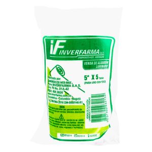 Venda de Algodón Laminado Inverfarma 5 x 5 Yd x 1 Ud