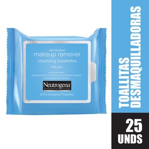 Toallitas Desmaquilladoras Neutrogena Paquete x 25 Uds.