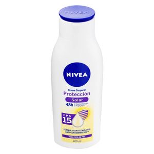 Crema Corporal Nivea Protección Solar FPS 15 Todo Tipo de Piel Frasco x 400 mL.