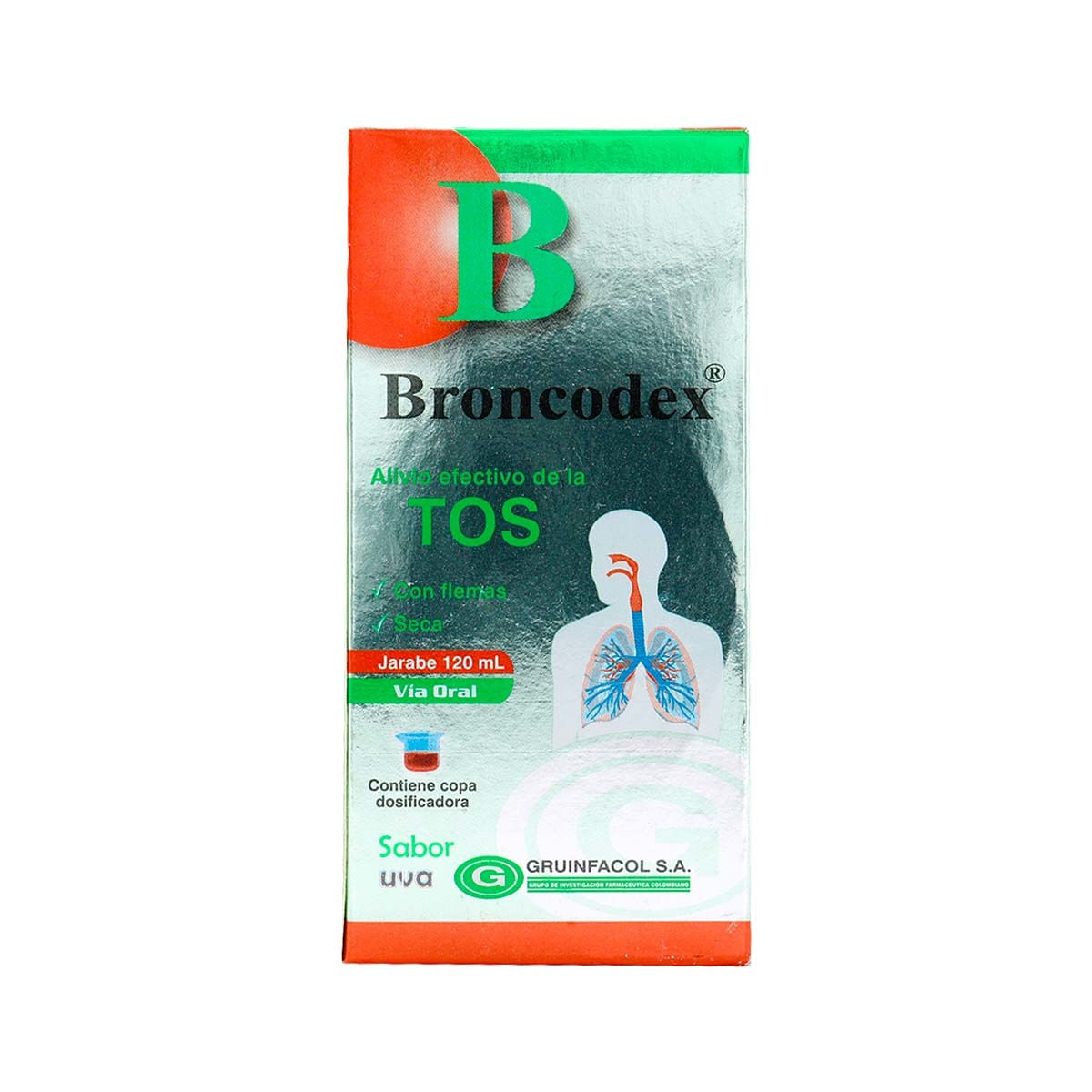 Jarabe Broncodex Gruinfacol 120mL |Droguerías - - Farmaexpress
