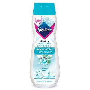 Jabón Líquido Íntimo Nosotras Frescura Extrema Frasco X 200 Ml.
