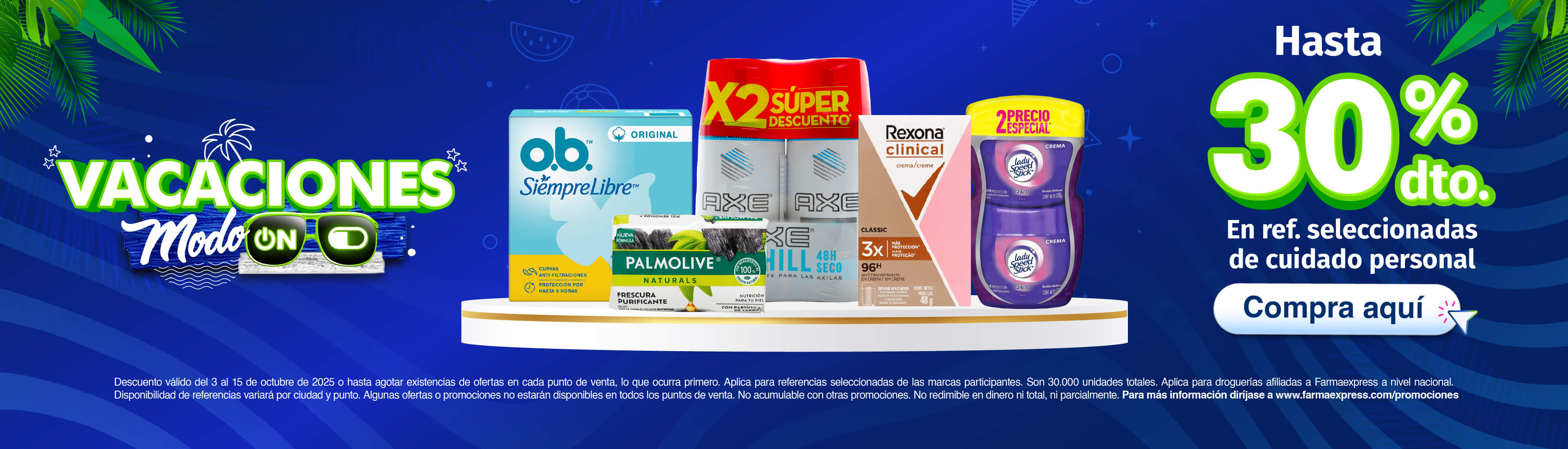 Disfruta  tus vacaciones con Farmaexpress