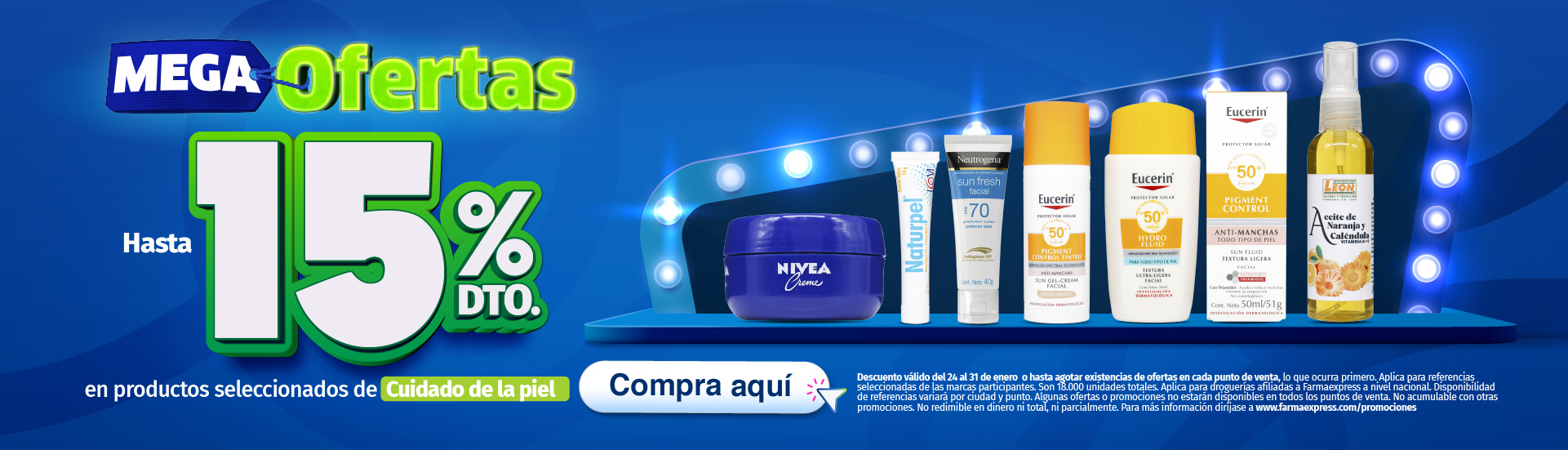 Ofertas  cuidado personal Farmaexpress